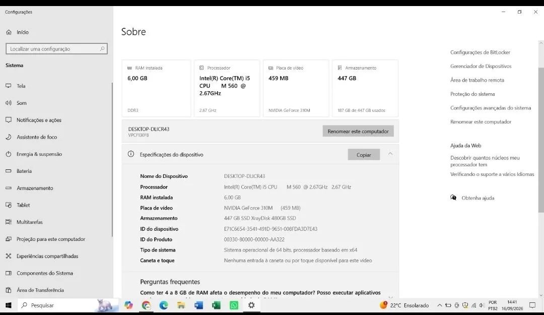 Notebook SONY VAIO 16,4" FULL HD ? CORE i5 ? 6GB RAM ? SSD 480GB ? NVIDIA - Foto 5