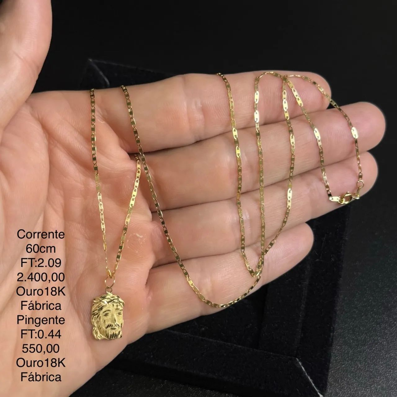 Correntes em ouro 18k nova sem uso - Foto 3