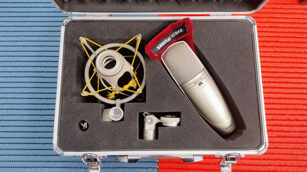 MICROFONE SHURE KSM44 - MADE IN USA | COMPLETO | EXCELENTE ESTADO - Foto 3