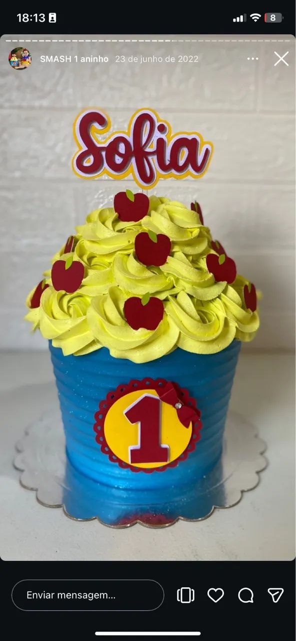 Bolo pequeno para smash the cake  - Foto 2