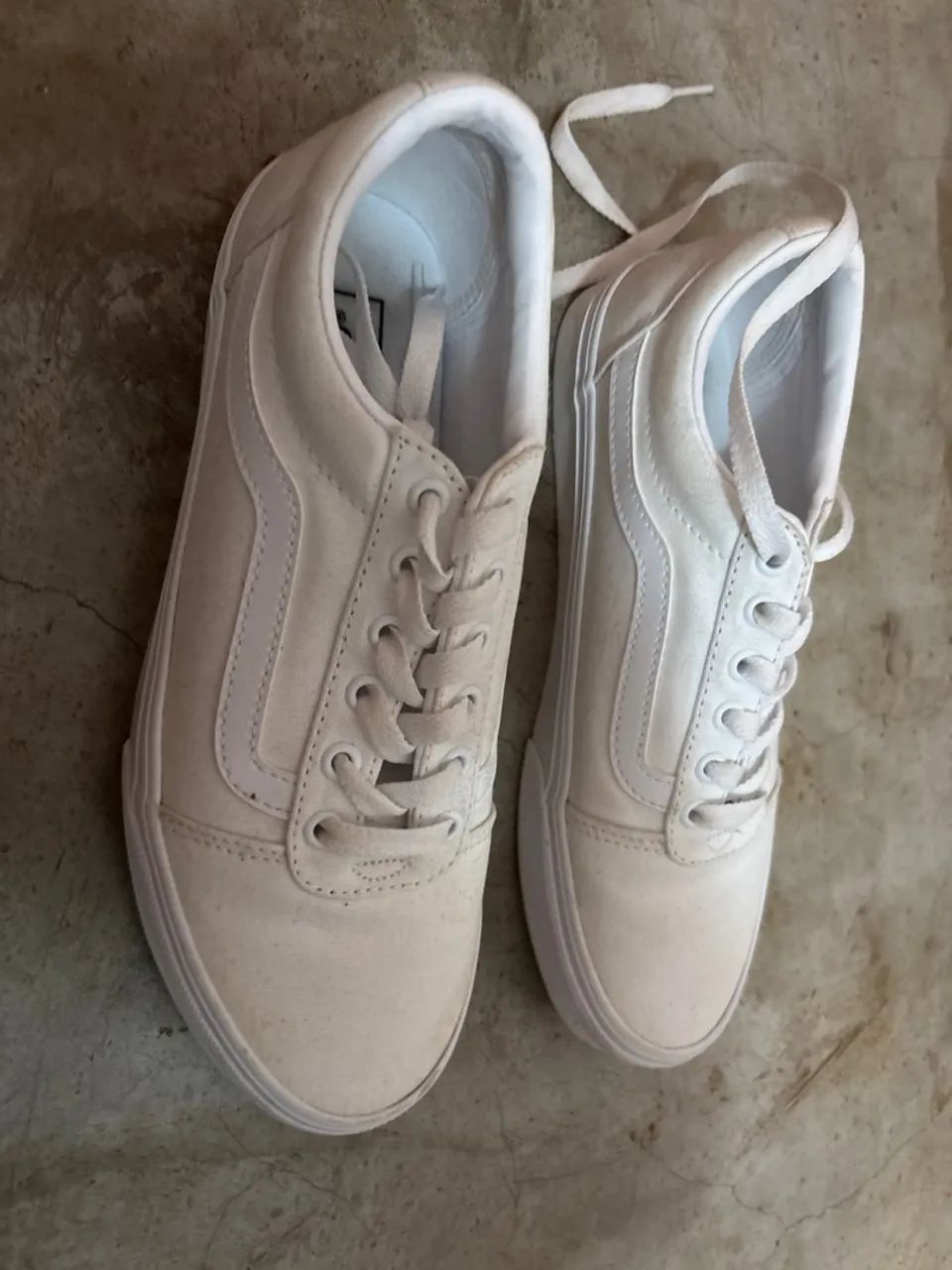 tênis Vans todo branco