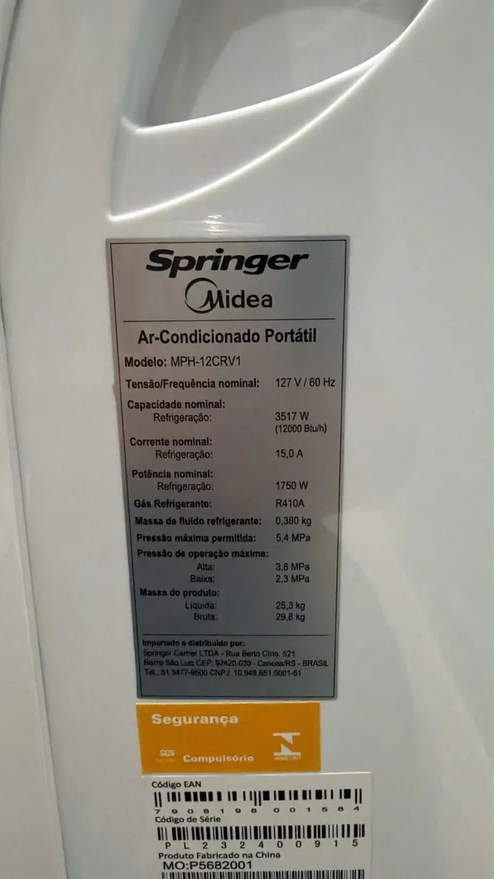 Ar condicionado portátil 