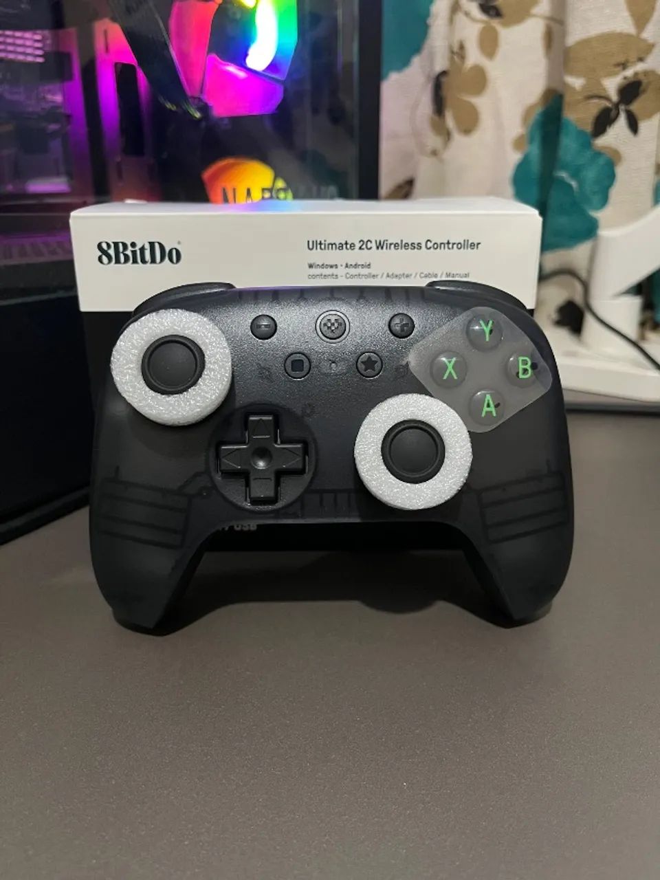 Controle Gamer 8BitDo Ultimate 2C Wireless Bluetooth 2.4G para PC e Android - Foto 4