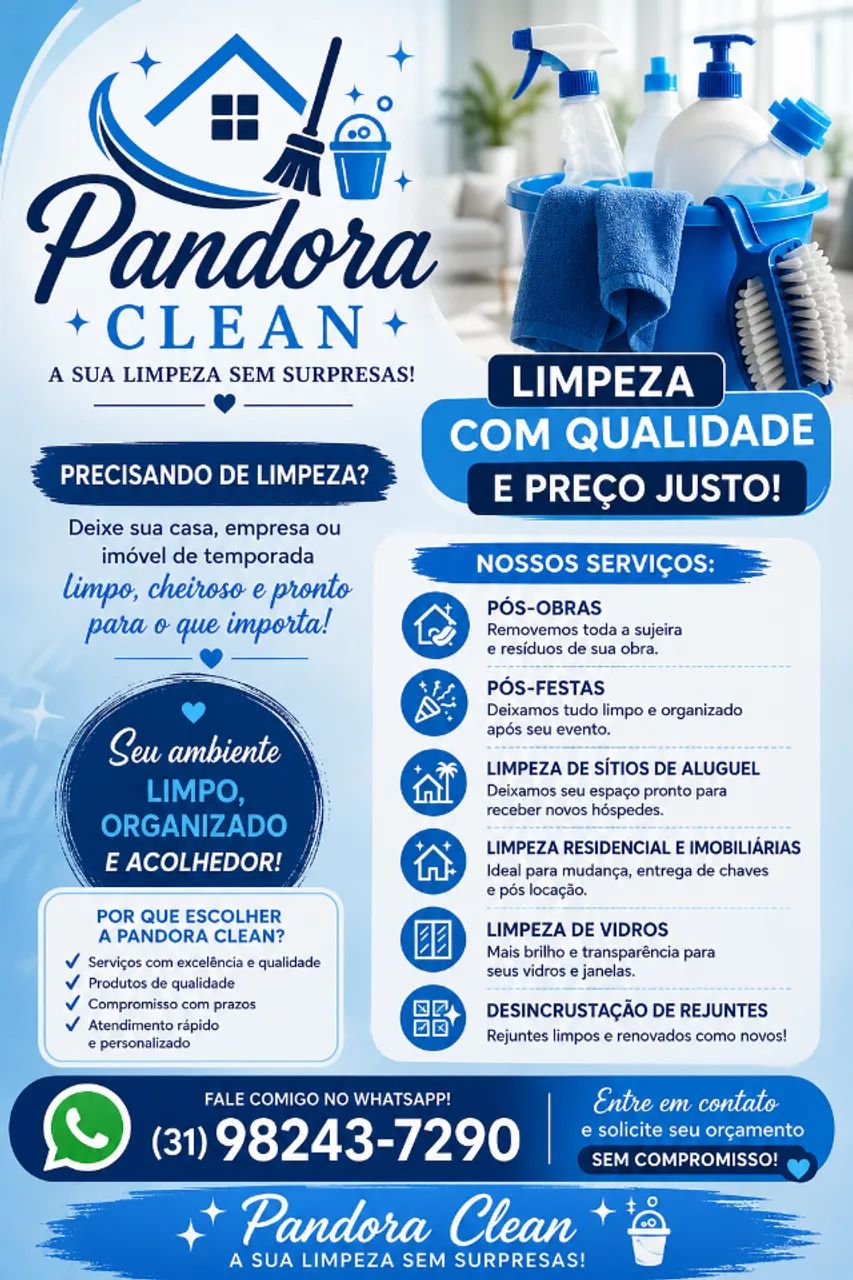 Presto serviço de pós obras 