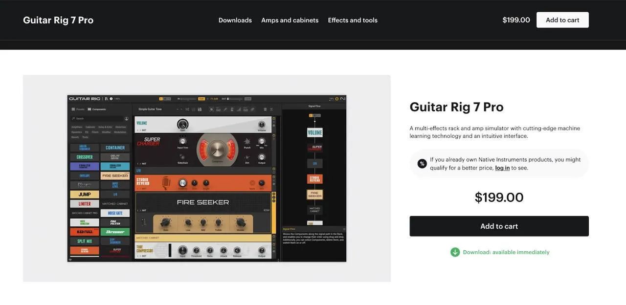 Guitar Rig 7 Pro ORIGINAL