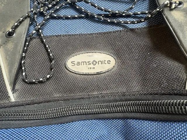 Mala Sacola de Viagem Samsonite Grande com Rodinhas Azul - Foto 3