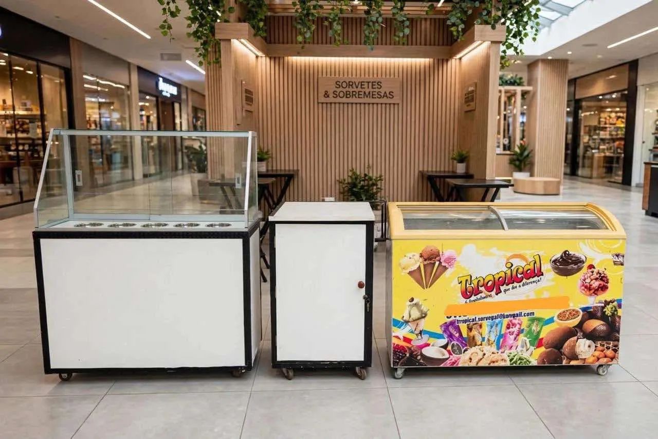 Freezer e quiosque completo