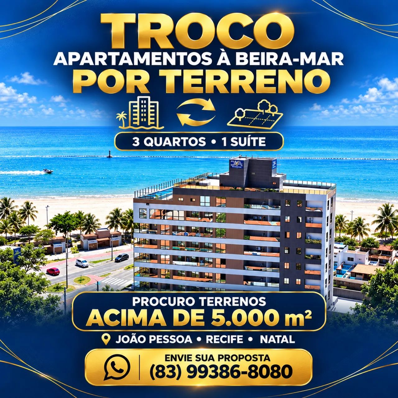 Vendo ou troco em terreno 