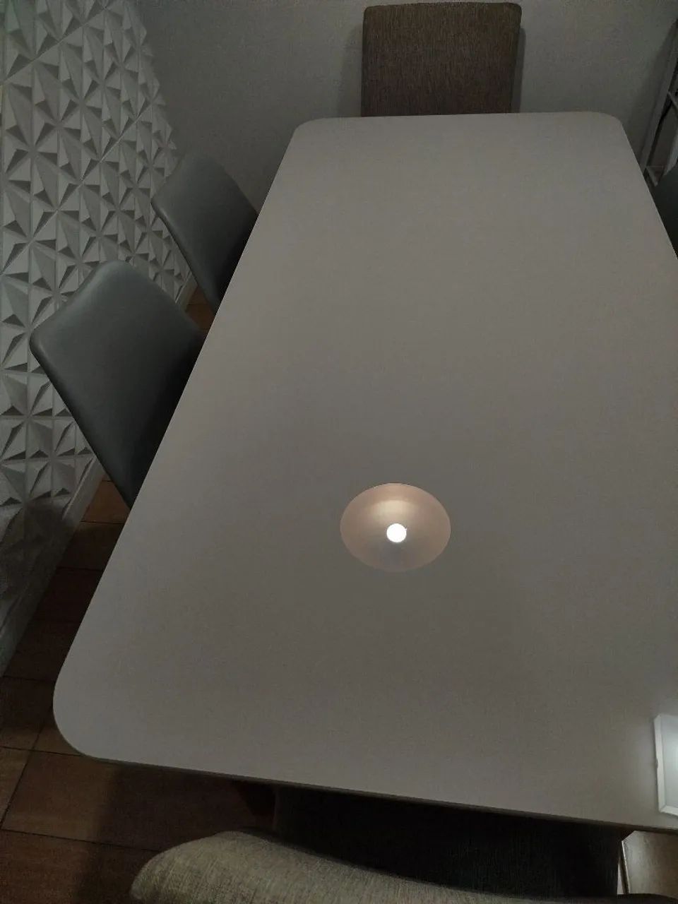 Tampo de mesa de vidro 