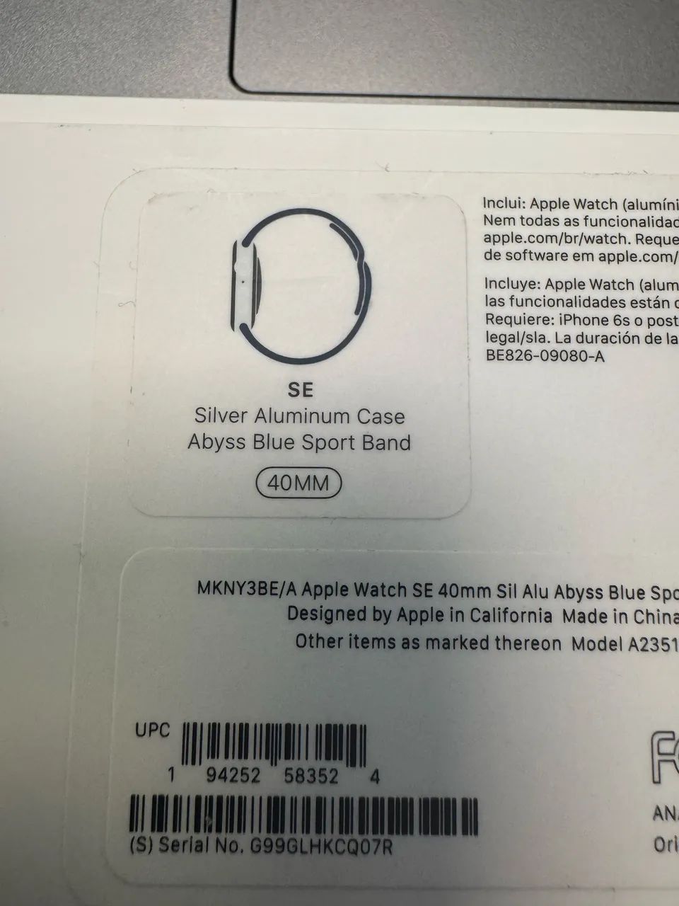 Apple Watch SE 40MM azul A2351 - Foto 2