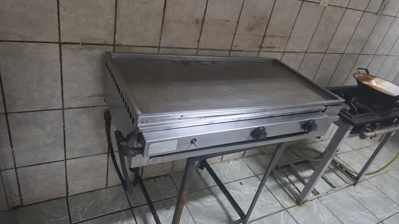Chapa industrial a gás