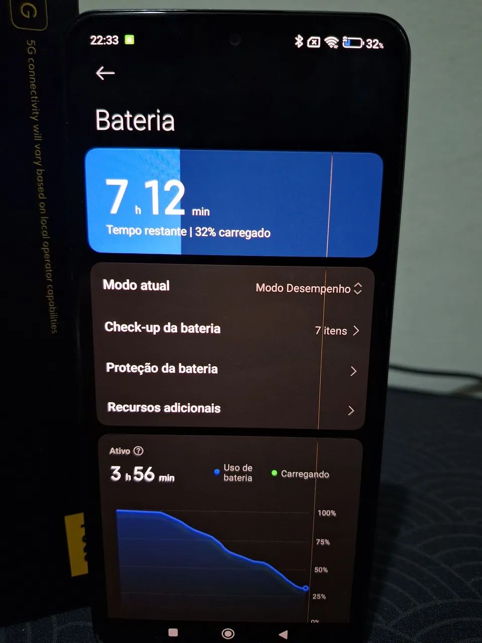 Celular Poco F4 256/8GB com caixa e manual - Foto 3