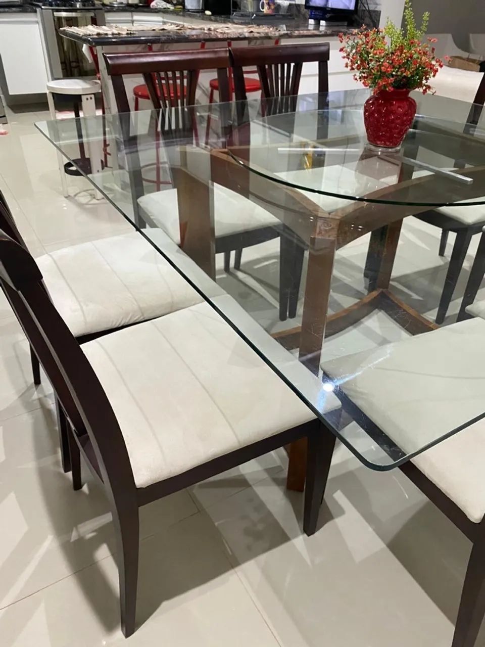 Vende-se mesa de vidro