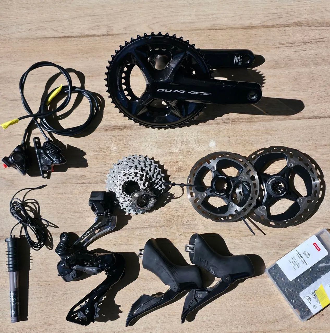 Grupo Shimano Dura Ace R9270 Di2 Completo com discos - Peças para