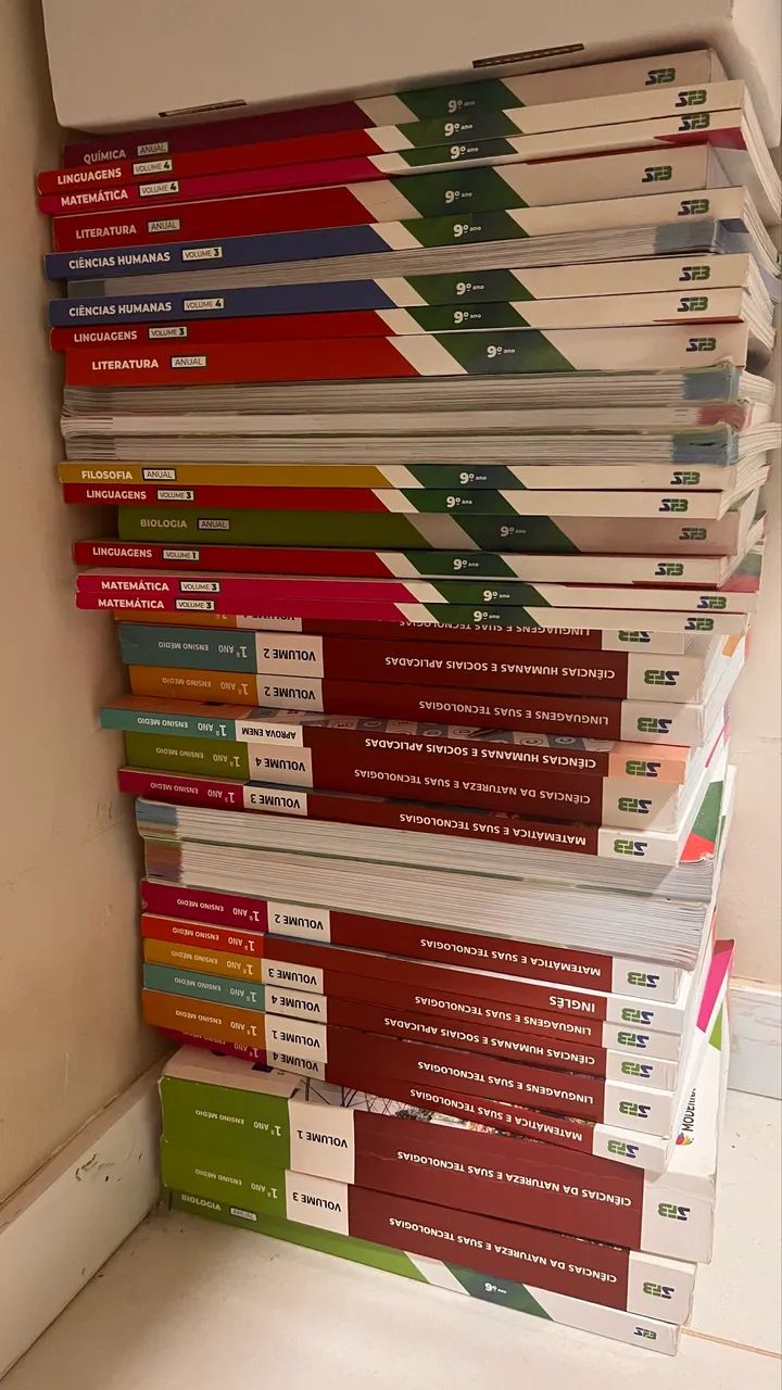 livro 1 ano e 9 ano sfb vendo separado 