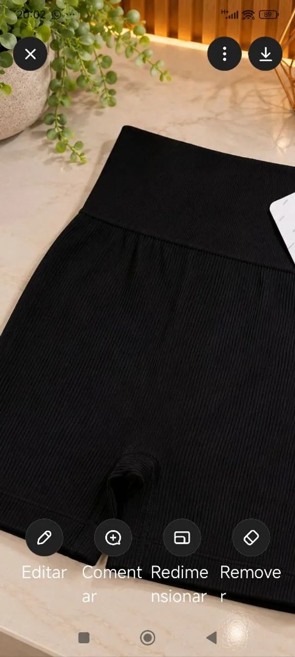 Legging Preta Canelada em Poliamida Premium  - Foto 5