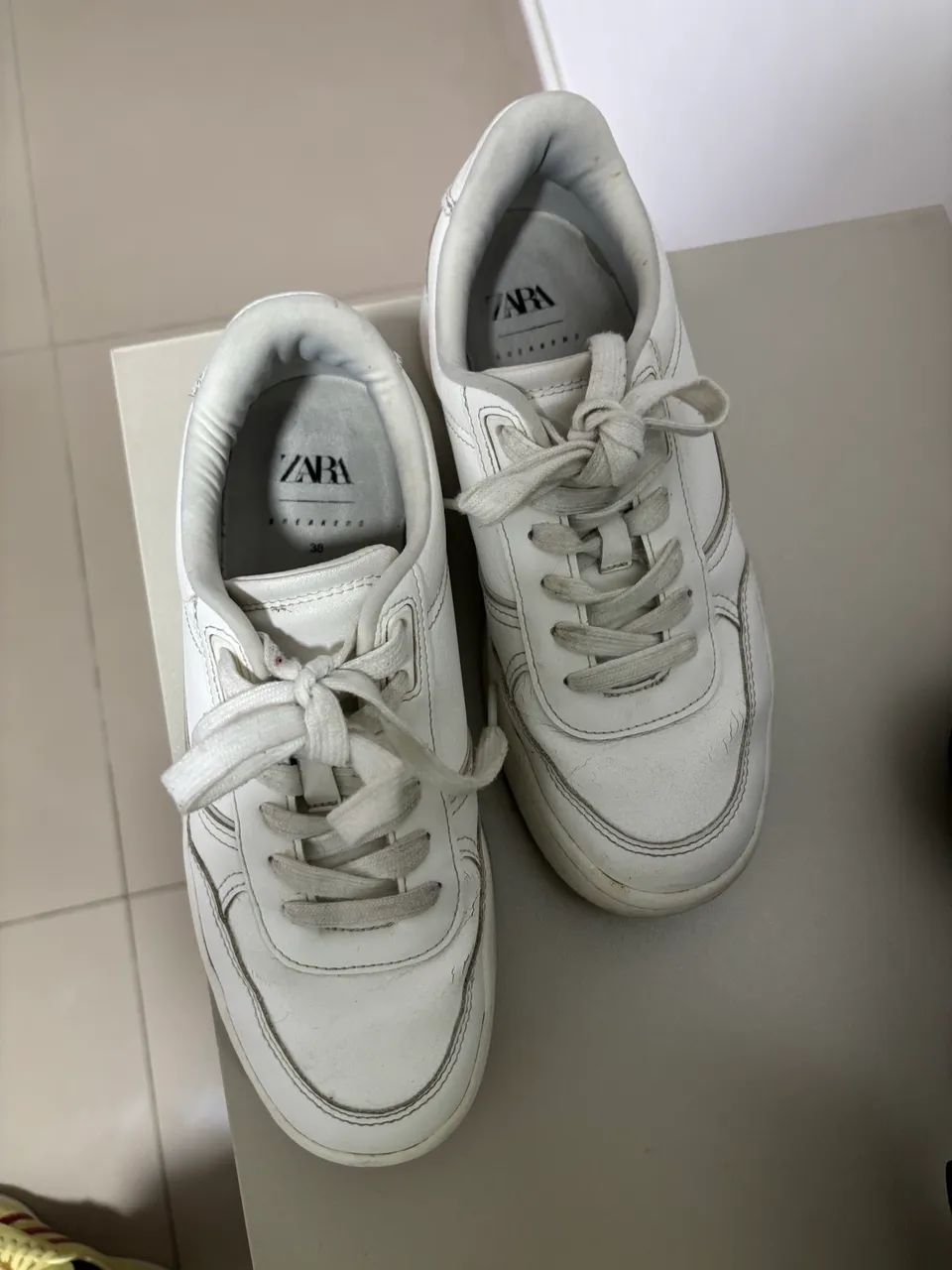 Tênis Zara Branco 36 - Foto 3