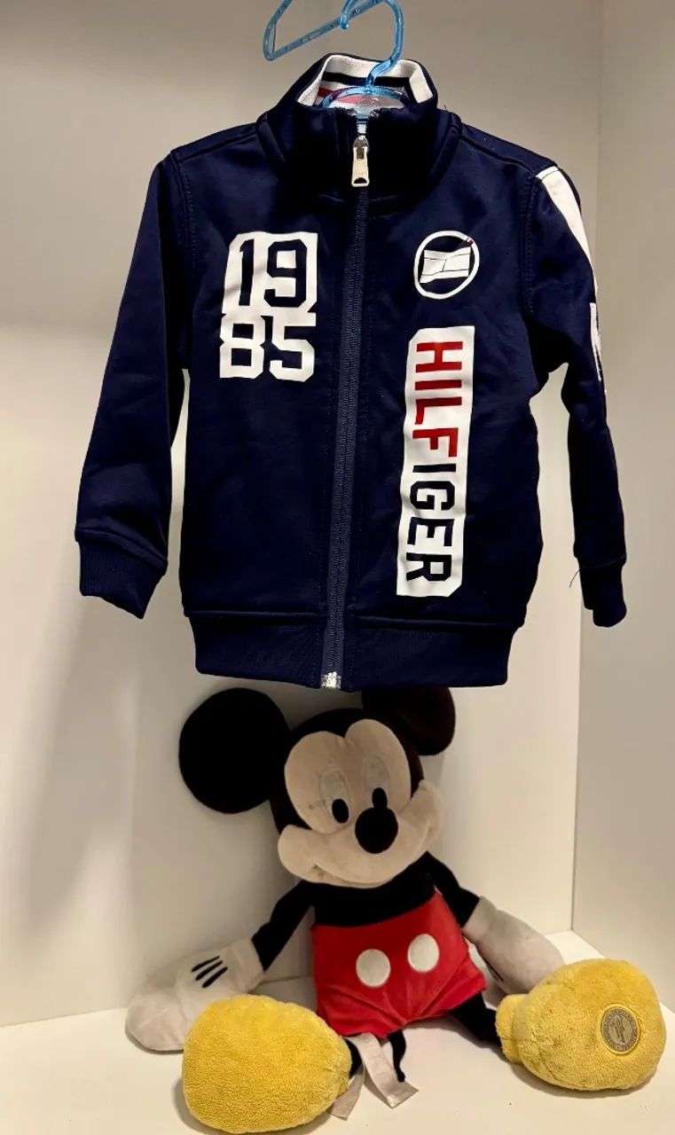 Jaqueta Tommy Hilfiger azul original usada - Foto 4