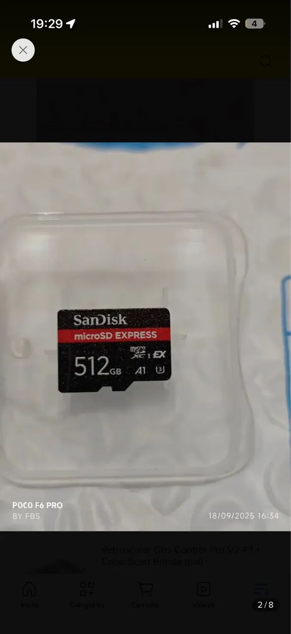 Cartão Micro SD Express 512gb - Foto 2
