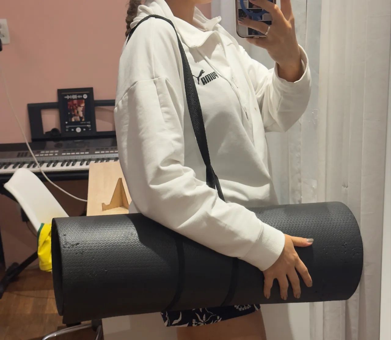 Tapete yoga com alça