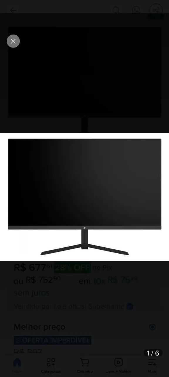 Monitor 240hz 24P SuperFrame - Foto 3