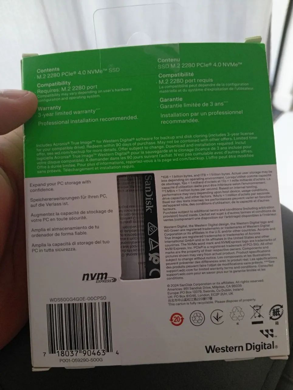 SSD M2 500gb nunca usado - Foto 2