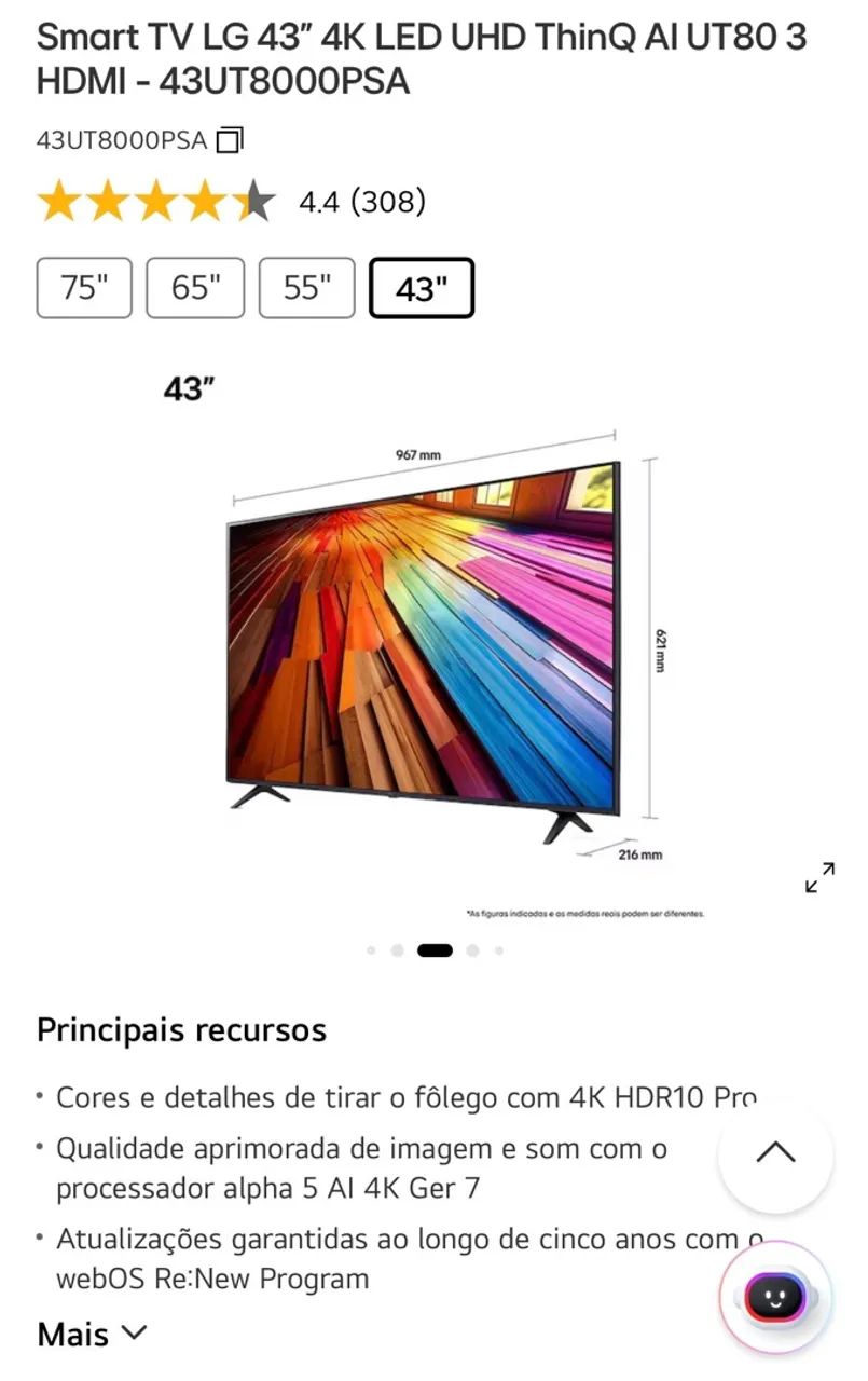 Tv LG 43? 4k - Foto 2