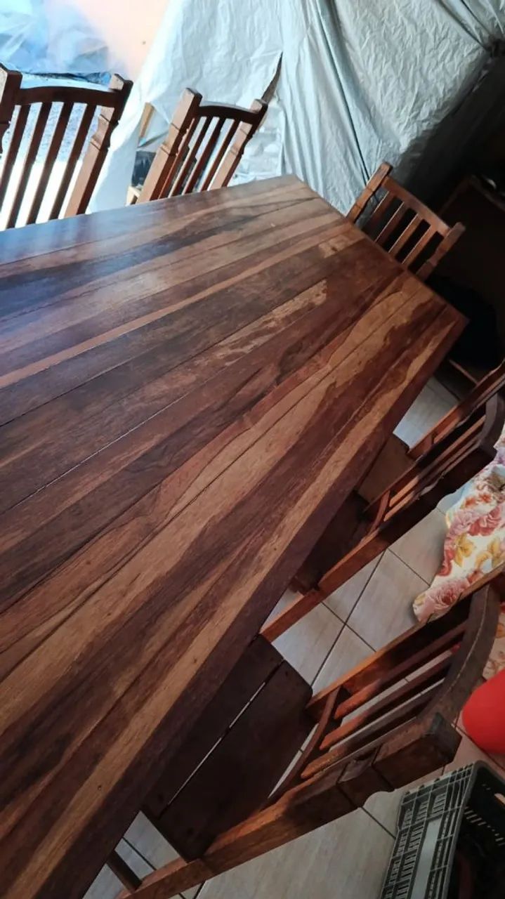 Mesa de madeira maciça  - Foto 2