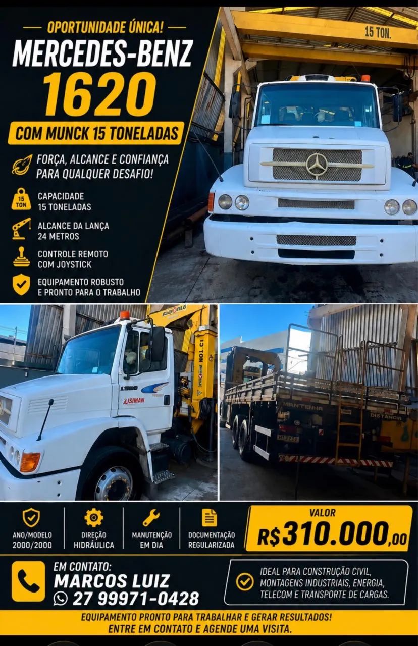 MB1620 com munck luna 15ton