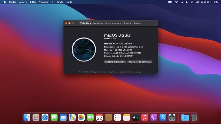 MacBook Air "11.6" (2013) | 4 GB | 128 SSD | Silver (Prata) - Foto 2
