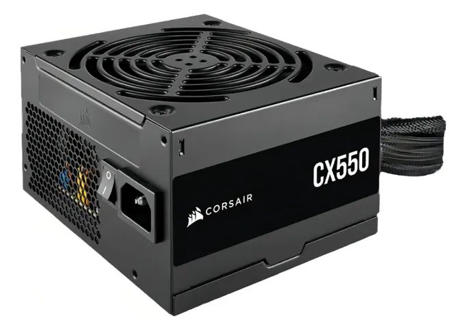 Fonte Corsair CX550, 550W, 80 Plus Bronze, Preto, CP-9020277-BR - Foto 2