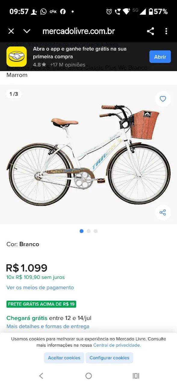 Bicicleta retrô  - Foto 3