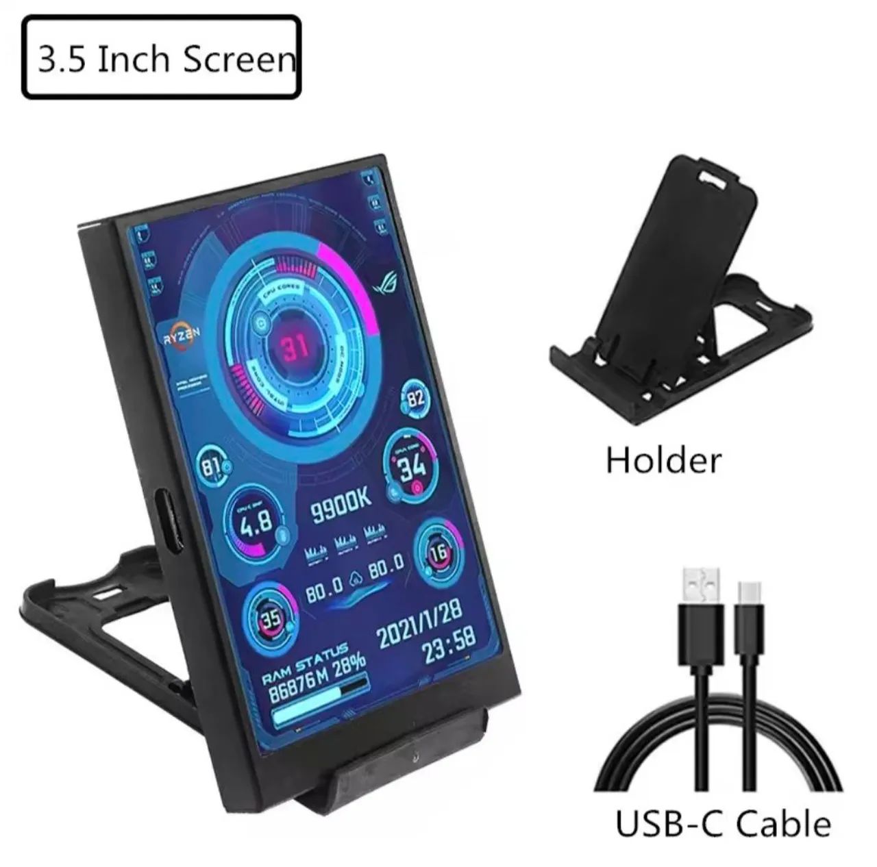 Tela mini monitor ips (nunca usado - Foto 4