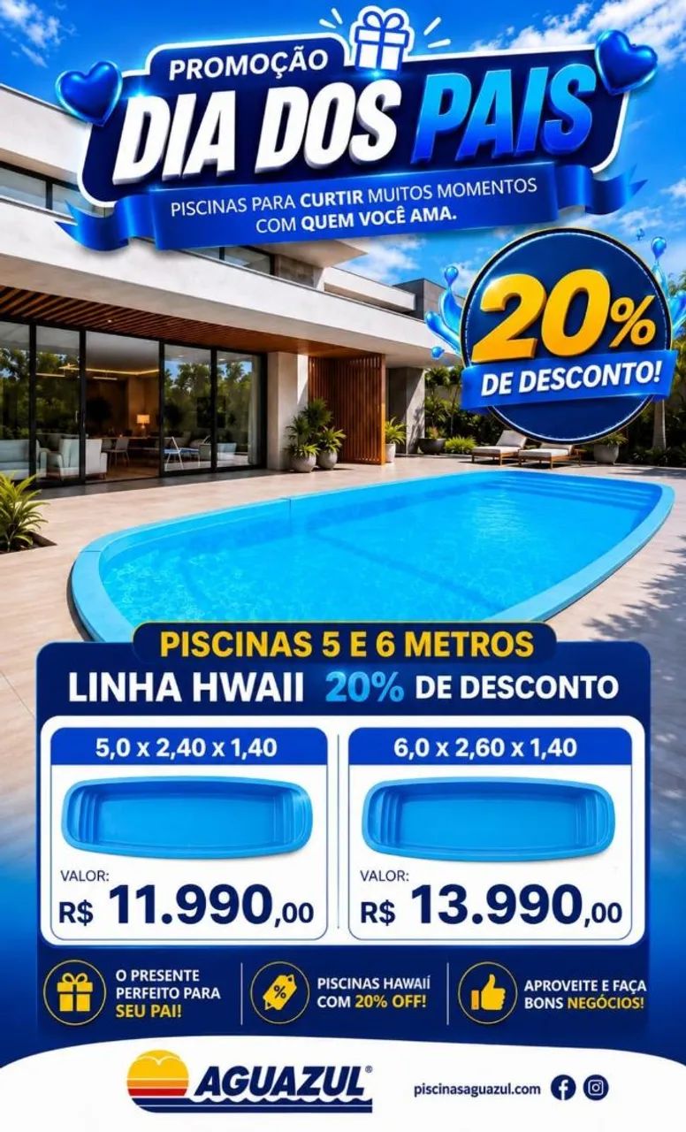 Piscinaa em fibra 
