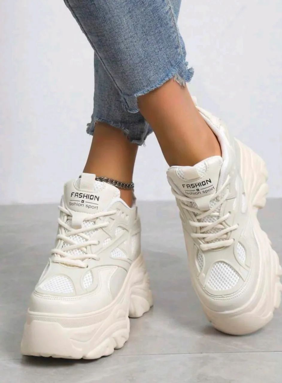 Sapato OFERTA importado plataforma tenis 34 feminino  - Foto 2