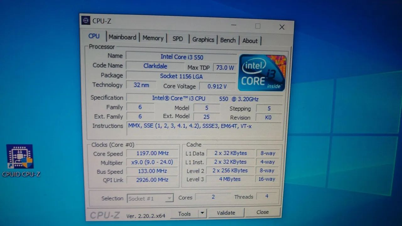 Intel core i3-550Memória RAM de 8 GB DDR3 1 SSD 120 1 HD 500 Monitor 17 polegadas - Foto 3