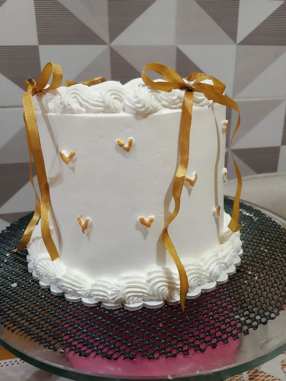 Mini bolo para mesversario, aniversário e centro de mesa  - Foto 4