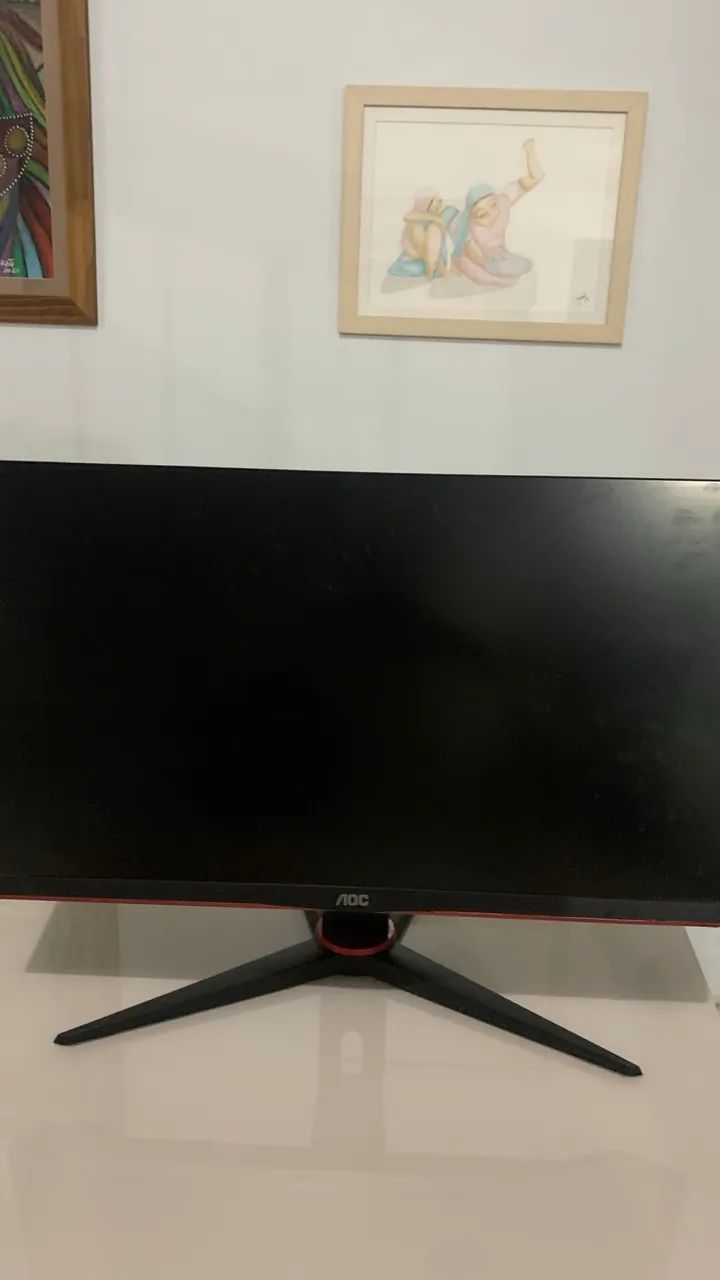 Monitor 165hz AOC Com defeito