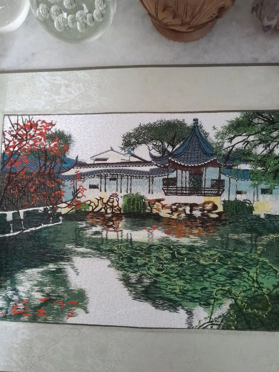 Gravura bordada Chinesa original