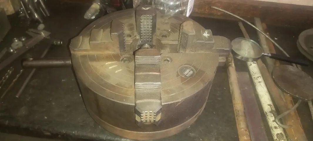 Placa Universal 4 Castanhas 10´ com Flange
