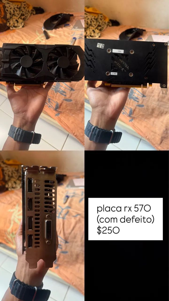 rx 570 com defeito  - Foto 4