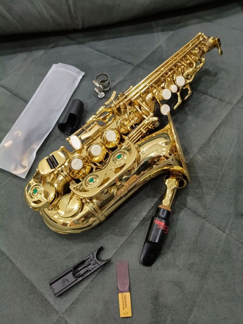 Sax Eagle soprano curvo 508 impecável  - Foto 3