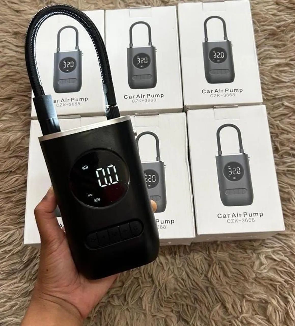 Compressor de Ar Portátil Super Potente com Visor Digital 