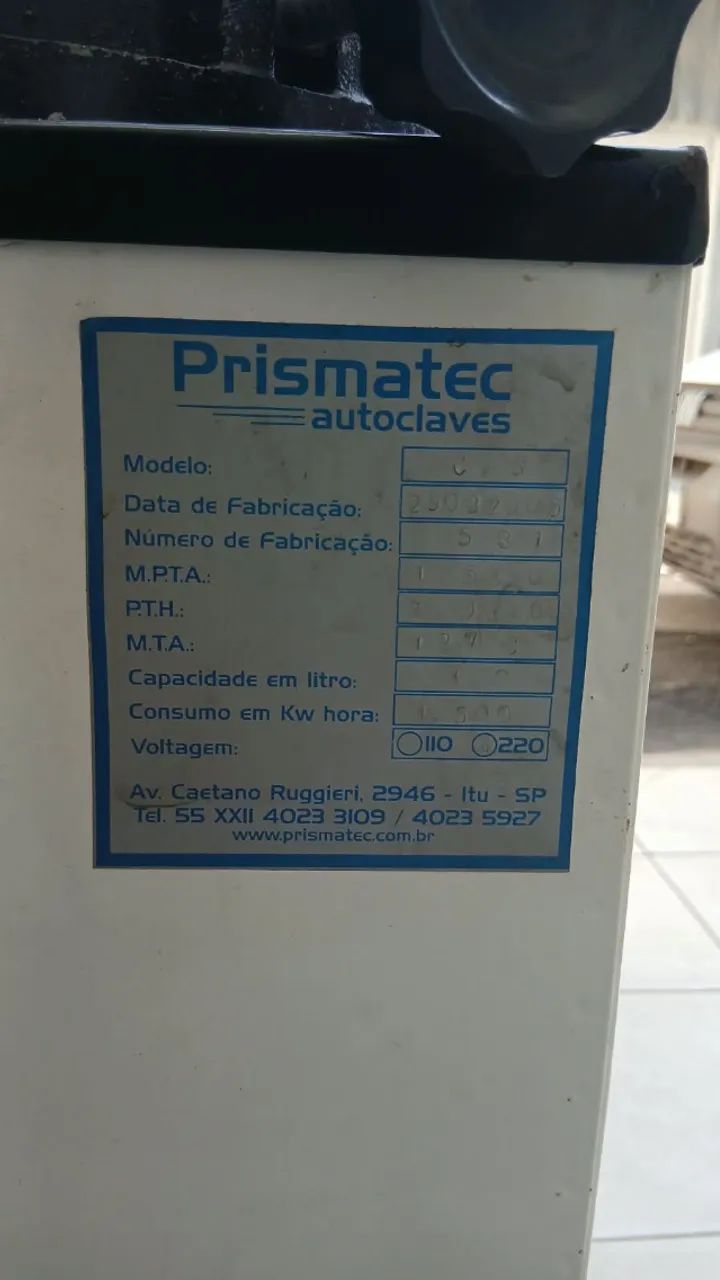 Autoclave Vertical Prismatec CS  - Foto 4