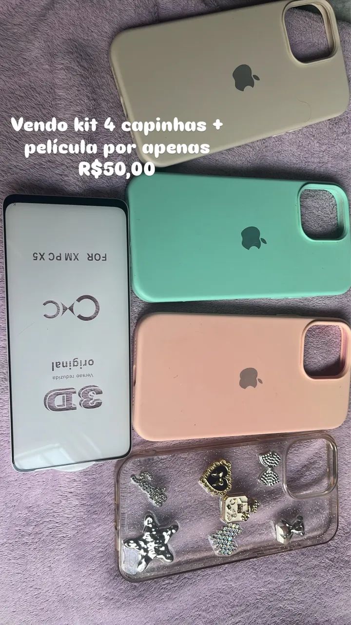 Kit capinhas + película de vidro 