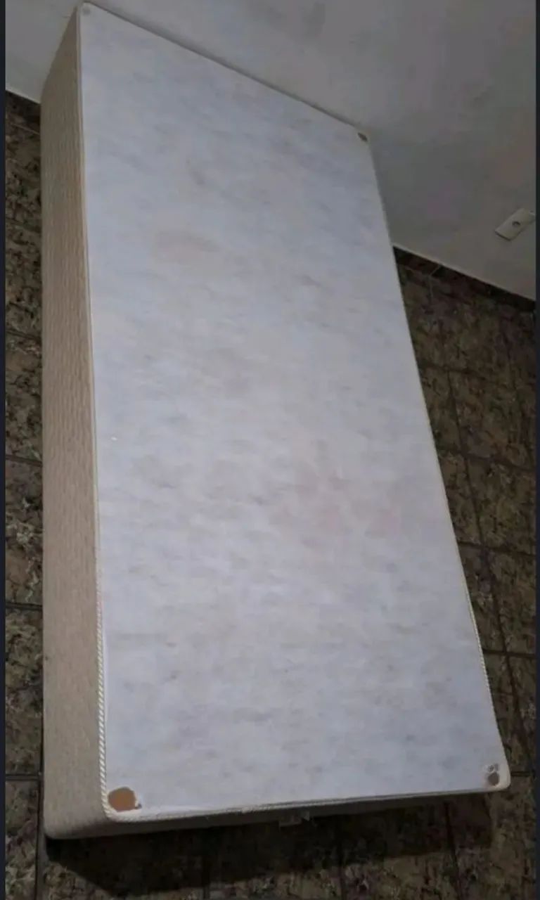 Cama Box Solteiro Completa (Colchão + Base Box + Cabeceira com Tomada) - Foto 4