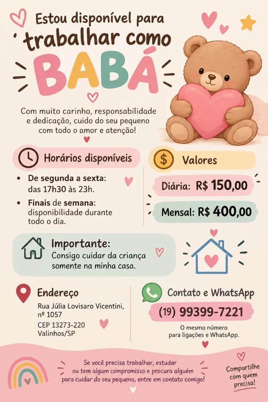 Serviço Gerais somente Valinhos/Vinhedo 