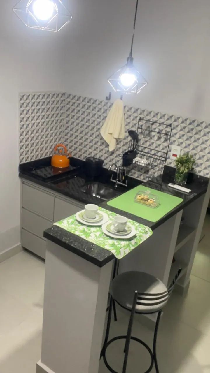 kitnet mobiliada setor leste de uberlândia com ar condicionado pronto para morar. - Foto 5