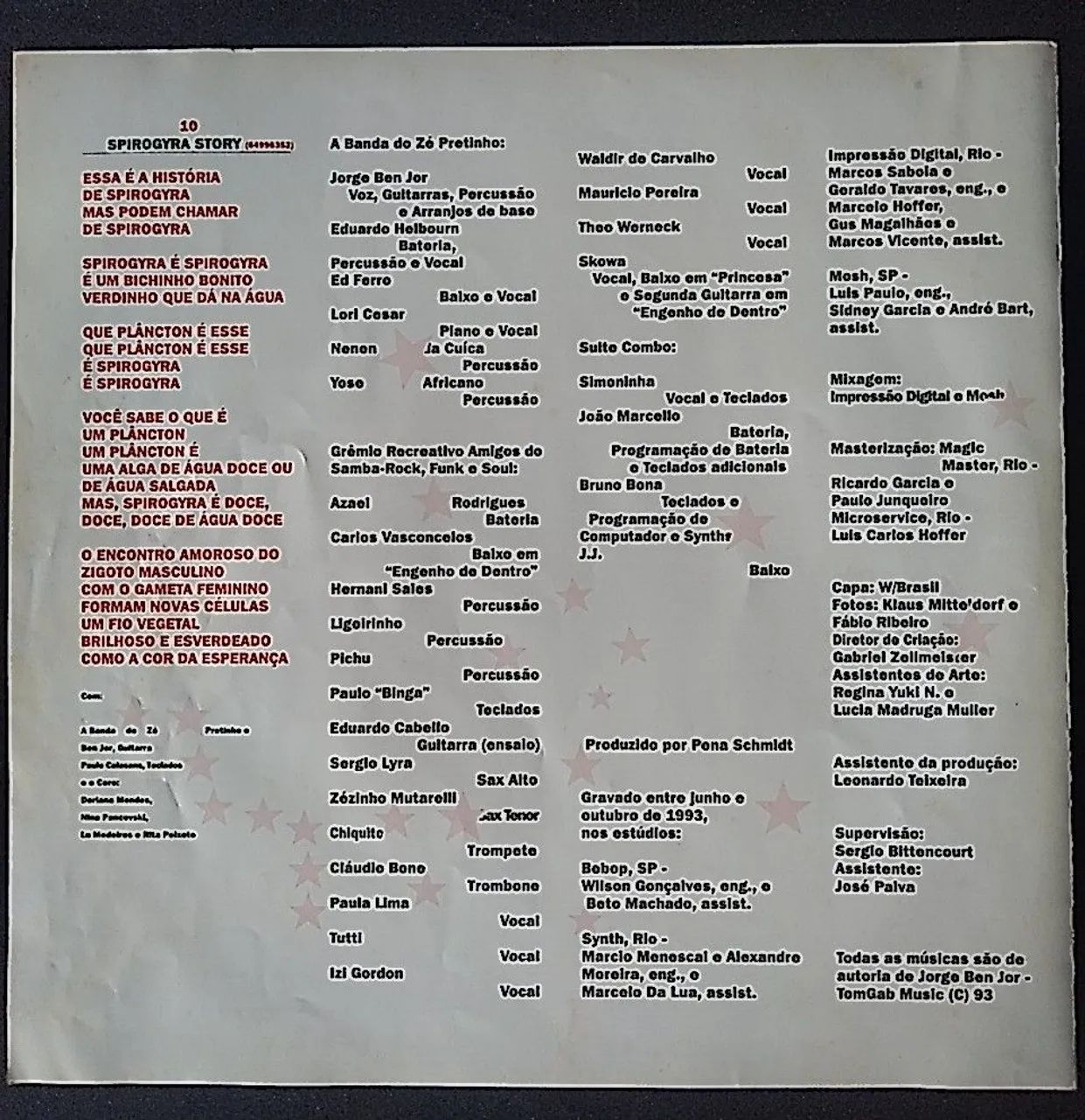  LP Jorge Ben Jor - Mestres da MPB (1993) + Encarte - Foto 4