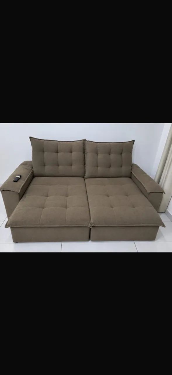 Sofá  retrátil 3 lugares 